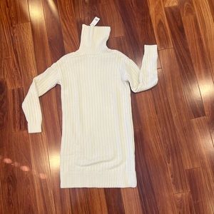 Turtleneck dress cable Banana Republic M thick and cozy GREAT QUALITY!